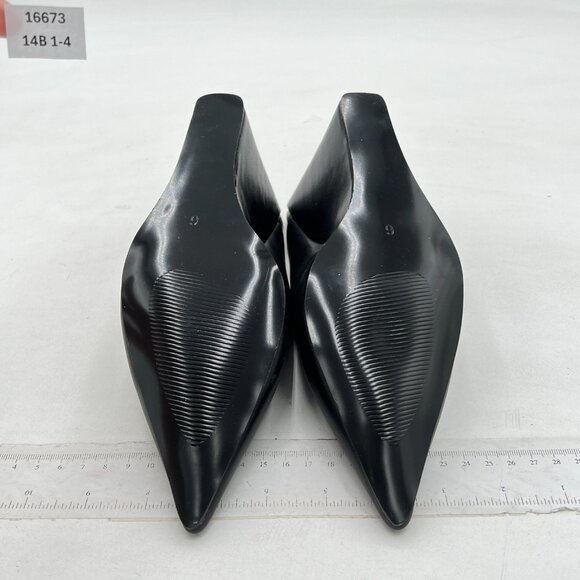 Elegant Black Wedge Sandals - Picture 7 of 8